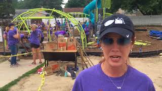 Playground installed before school year at Richfield Public School Academy in Flint