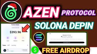 azen protocol airdrop I azen depin mining I azen mining testnet faucet I azen mining listing binance