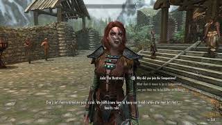 Aela's quote for female protagonist. Skyrim Anniversary Edition