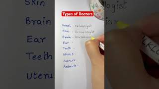 Types of Doctors