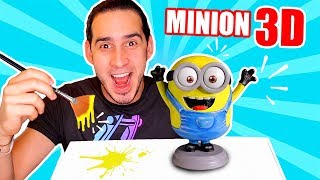 HAGO AL MINION EN 3D ! LO IMPRIMO Y LO PINTO | Haroldartist