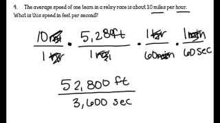 Lesson 1.3 Converting Unit Rates