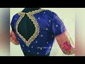 blue color blouse designs new blue blouse neck pattern blue color saree blouse back neck designs