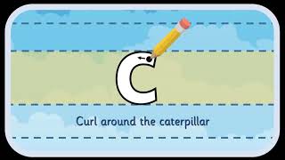 'c' letter formation