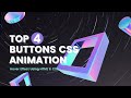Animated Gradient Buttons On Hover Using HTML & CSS | Top 4 Button Animation Hover Effects | (Hindi)