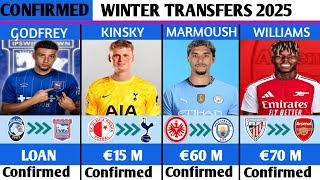 CONFIRMED TRANSFERS \u0026 RUMOURS WINTER 2025🤑🔥ZIRKZEE TO JUVENTUS,MARMOUSH TO MAN CITY