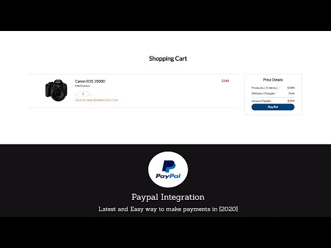 PayPal Checkout Integration Tutorial For Beginners - [2020]