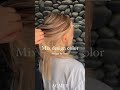 시크릿투톤 발레아쥬 디자인염색 secret two tone pee ka boo color balayage bleach 압구정 미용실