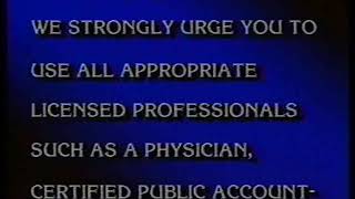 Morris Video (1980s) (With Friendly Reminder and pre-mastering mistake)