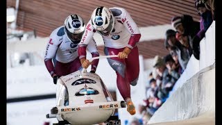 09/12/2018 Sigulda 2-man bobsleigh 1st run (SLOW MOTION)