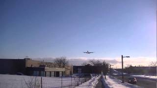 Lufthansa Airbus A340-600 Landing RWY 05 @ Toronto Pearson February 16, 2014