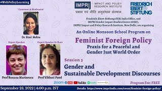 Session 3 | Feminist Foreign Policy | Online Monsoon School | FES IMPRI #WebPolicyLearning HQVideo