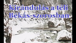 Székelyföld - Téli kirándulás a Kis-Békás-szorosban. Bicaz Gorge in winter.