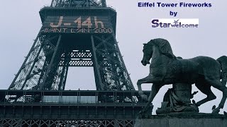 Vintage Paris Millennium Eiffel Tower Fireworks 1-1-2000