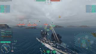 【World_of_Warships 戰艦世界】RK射23公里狙擊雷神狂噴55K #俄亥俄