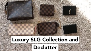 Entire Luxury SLG Collection and Declutter | Louis Vuitton, YSL, Hermès