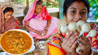 Mushroom Masala Gravy | বনের থেকে ছাতু কুড়িয়ে রান্নার মজাই আলাদা |