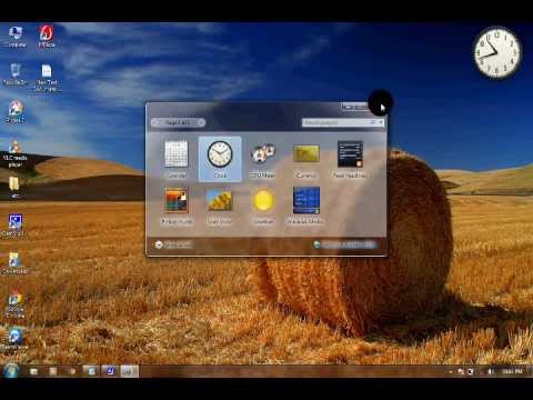 HOW TO SET CLOCK ON YOUR DESKTOP HOW TO SET CLOCK ON YOUR DESKTOP