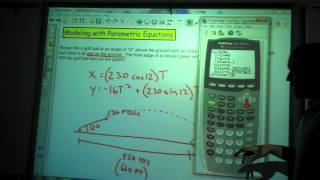 Modeling with Parametric Equations