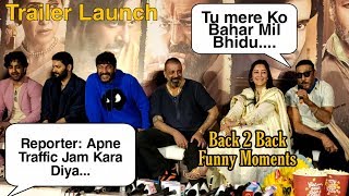 Prassthanam Trailer Launch: Sanjay Dutt And Jackie Shroff Back To Back FUNNY MOMENTS 😂😂😂