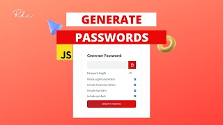 Create Password Generator using Vanilla JavaScript