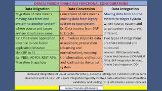 Do You Know Difference Between Data Migration vs Data Conversion vs Data Integration | Oracle Fin
