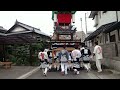 平成28年（2016年）西条祭り砂盛町　統一運行　神拝小学校前