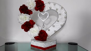 كيفية عمل قلب كهدية او للديكور / أعمال فنية/ Heart Room Decor / cuore fai da te