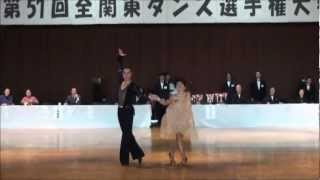 All East Japan Dance Championships 2012 Honor Dance Hironobu Shindo and Satomi Okuhara