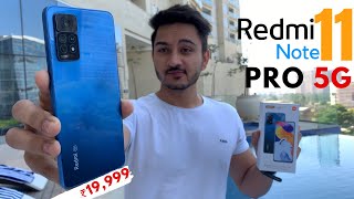 Redmi Note 11 Pro 5G Series Unboxing \u0026 First Look - Camera, Gaming Test | Specifications \u0026 Price