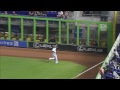 phi@mia ozuna robs rollins with nice running catch