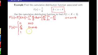 Cumulative distribution functions -- Example 4