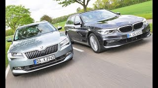 Skoda Superb Combi vs BMW 5 Series Touring