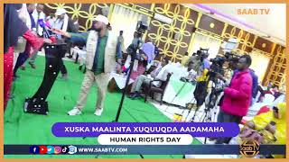 Toos_Live: Xuska Maalinta Xuquuqda Aadamaha Adduunka