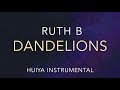 [Instrumental/karaoke] Ruth B - Dandelions [+Lyrics]