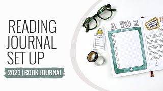 Reading Journal Setup & Flip Through 2023 | Challenges, Trackers & More