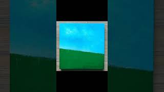 Acrylic painting techniques / Country field painting #shorts
