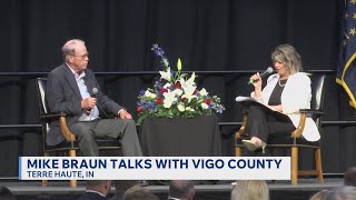 Indiana Governor Mike Braun visits Terre Haute