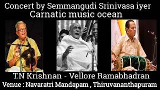 Thundering concert by Semmangudi Srinivasa iyer @ Trivandrum