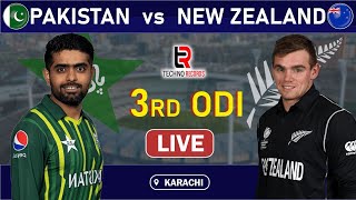 LIVE : PAKISTAN vs NEW ZEALAND 3rd ODI Match Live COMMENTARY | PAK vs NZ LIVE 3rd ODI LIVE 2023