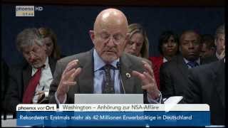 Abhör-Skandal: Anhörung zur NSA-Affäre im US-Repräsentantenhaus am 30.10.2013