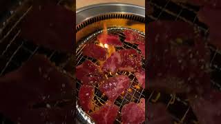 The ultimate wagyu beef Yakiniku Japanese beef A5 with the sauce and the Tokyo food tour Shibuya