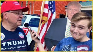 Interviewing Trump supporters - its just luke (Revived Video)