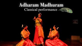 Madhurashtakam Classical Performance | Adharam Madhuram kathak  | Krishna Bhajan @diyabhatt9127