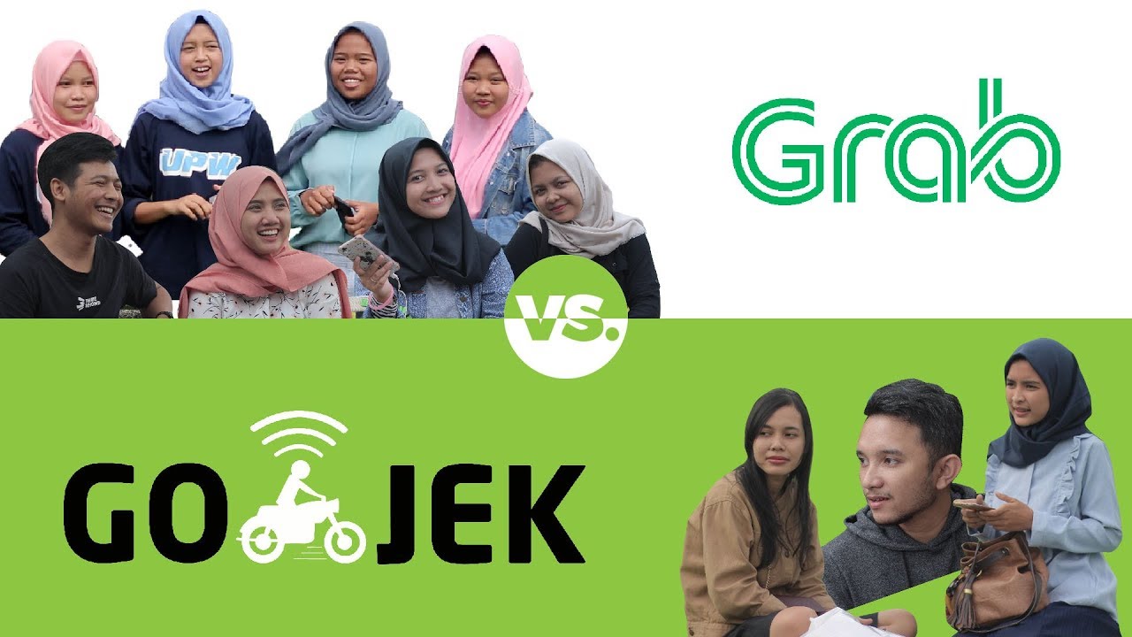 GOJEK VS GRAB - Keren Mana Menurut Warga Bandung? - YouTube