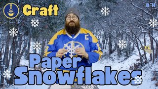 Rabbi B - Paper Snowflake Craft