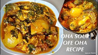 Oatmeal Cow Head Oha Soup. Simple Delicious Recipe |Nigeria Food Recipe