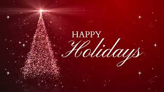 Happy Holidays 4K Screensaver Loop Video | 1 HOUR | NO SOUND