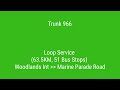 [Singapore Bus Route Visual] Tower Transit Trunk Bus Service 966