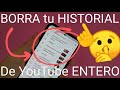 📋❌ Como ELIMINAR el HISTORIAL de BÚSQUEDA de YOUTUBE en MI CELULAR 2024 FÁCIL y RÁPIDO